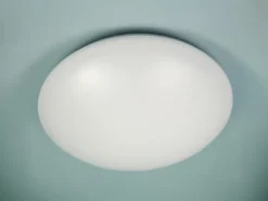 Deckenleuchte / Deckenschale rund, Kunststoff opalweiß, Ø 36 cm