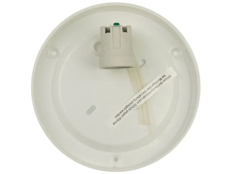 Deckenleuchte / Deckenschale rund, Schliffglas Weiß, Ø 30cm