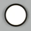 Deckenleuchte DRACO Schwarz ultraflach LED dimmbar & Lichtfarbe einstellbar 23cm