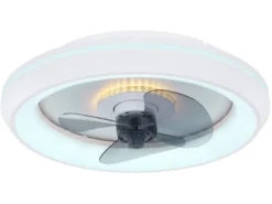 Deckenleuchte JOEY mit Ventilator & Fernbedienung Lichtfarbe einstellbar, Ø 48cm