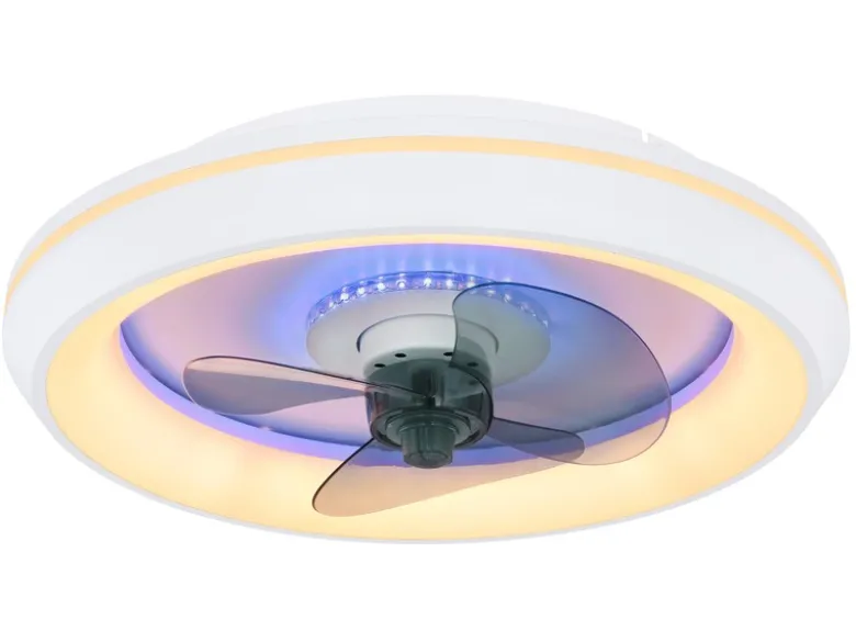 Deckenleuchte JOEY mit Ventilator & Fernbedienung Lichtfarbe einstellbar, Ø 48cm