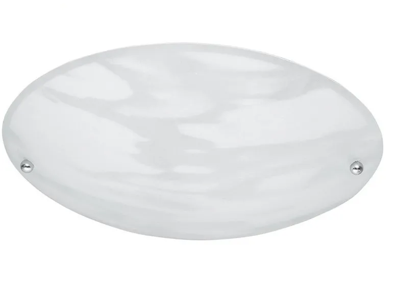Deckenleuchte LANA mit Glas Lampenschirm Weiß Alabaster, Ø 25cm