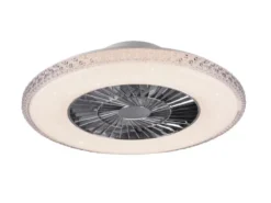 Deckenleuchte mit Ventilator dimmbar Fernbedienung & Wandhalterung Ø60cm