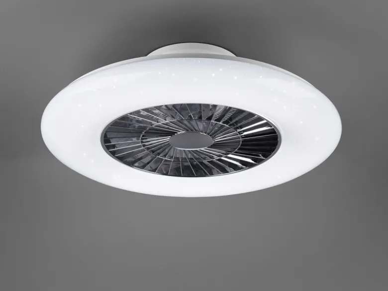 Deckenleuchte mit Ventilator 59cm Fernbedienung, dimmbar, Sternenhimmel