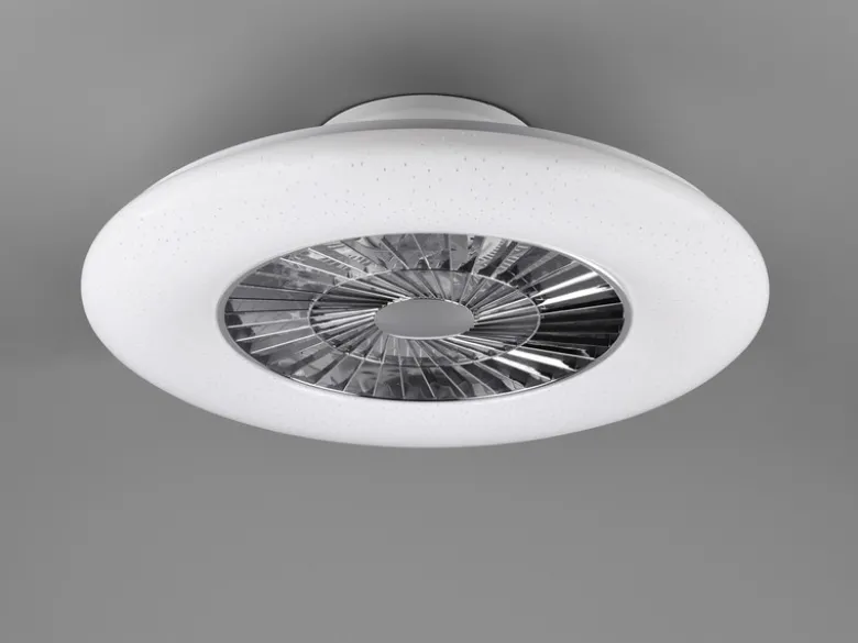 Deckenleuchte mit Ventilator 59cm Fernbedienung, dimmbar, Sternenhimmel
