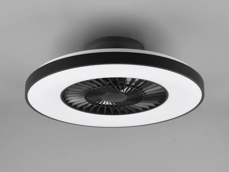 Deckenleuchte mit Ventilator HALMSTAD Fernbedienung & Nachtlicht Ø 59cm