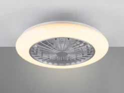 Deckenleuchte mit Ventilator STRALSUND Fernbedienung & Farbwechsel, Ø 50cm