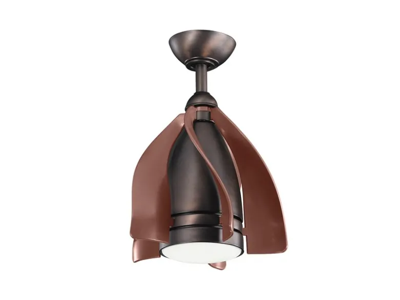 Deckenleuchte TERNA mit Ventilator und Fernbedienung höhenverstellbar, Ø 38cm