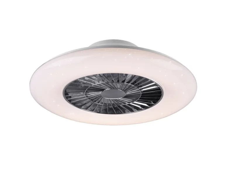 Deckenleuchte VISBY mit Ventilator, Fernbedienung & Nachtlicht Ø 59cm