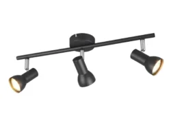 Deckenstrahler CANTAR 3-flammig Metall Schwarz, Breite 45,5cm