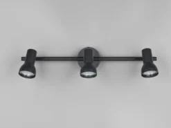 Deckenstrahler CANTAR 3-flammig Metall Schwarz, Breite 45,5cm