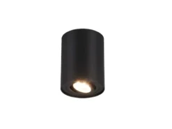 Deckenstrahler COOKIE Schwarz mit schwenkbarem GU10 Spot, Ø 9,6cm