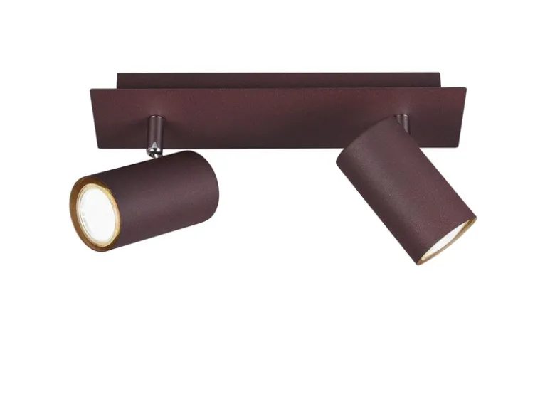 Deckenstrahler MARLEY Rostfarben 2-flammig, Breite 30cm