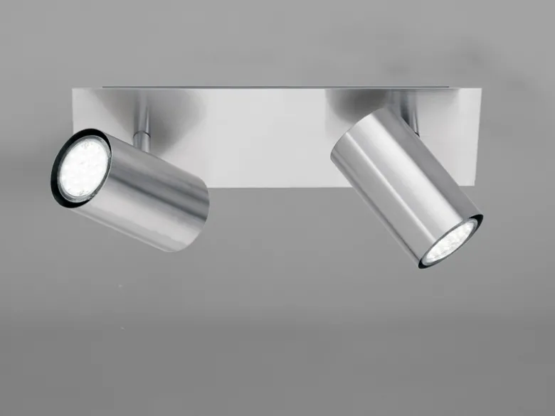 Deckenstrahler MARLEY Silber 2-flammig, Breite 30cm