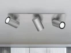 Deckenstrahler MARLEY Silber 3-flammig, Breite 48cm