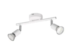 Deckenstrahler PARIS 2-flammig Metall Weiß, Breite 25cm