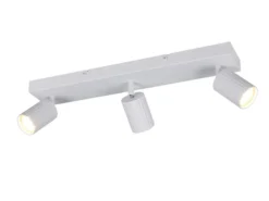 Deckenstrahler SOKA 3-flammig aus Metall Weiß, Breite 50cm