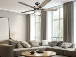 Deckenventilator AHRENDALE mit Licht, Outdoor geeignet IP44, Ø 152cm