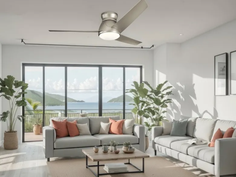 Deckenventilator ERIS mit Licht, Outdoor geeignet IP44, Ø 152cm
