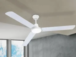 Deckenventilator FERRO weiß, Ø 142 cm, 3 Stufen Rechtslauf