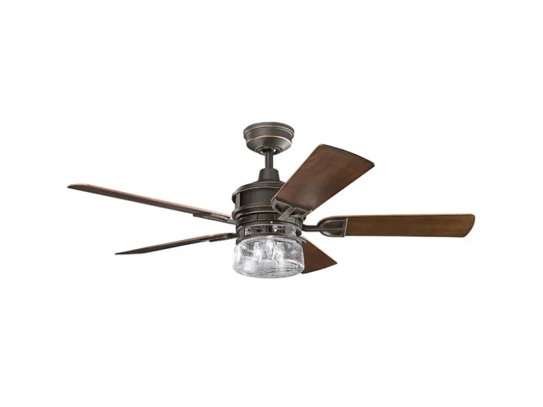 Deckenventilator LYNDON mit Licht & Fernbedienung, Feuchtraumgeeignet, Ø 132cm