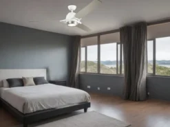 Deckenventilator ZEUS mit Licht und Fernbedienung, Weiß-Silber, Ø 152cm