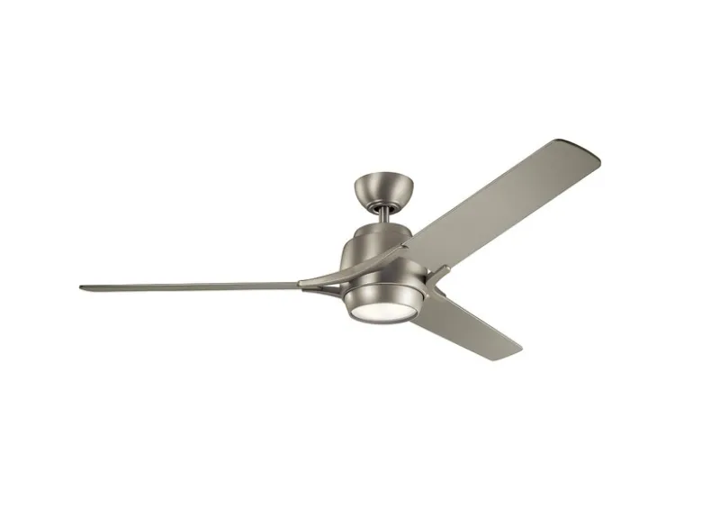 Deckenventilator ZEUS mit Licht und Fernbedienung, Silber, Ø 152cm