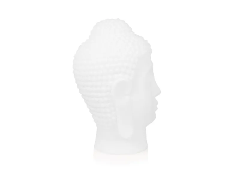 Deko LED RGBW Solarleuchte Buddha Kopf mit Fernbedienung, Höhe 50cm