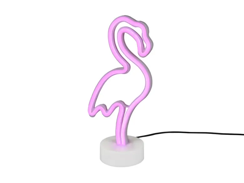 Deko LED Tischleuchte FLAMINGO Batterie- oder USB betrieben, Höhe 29cm