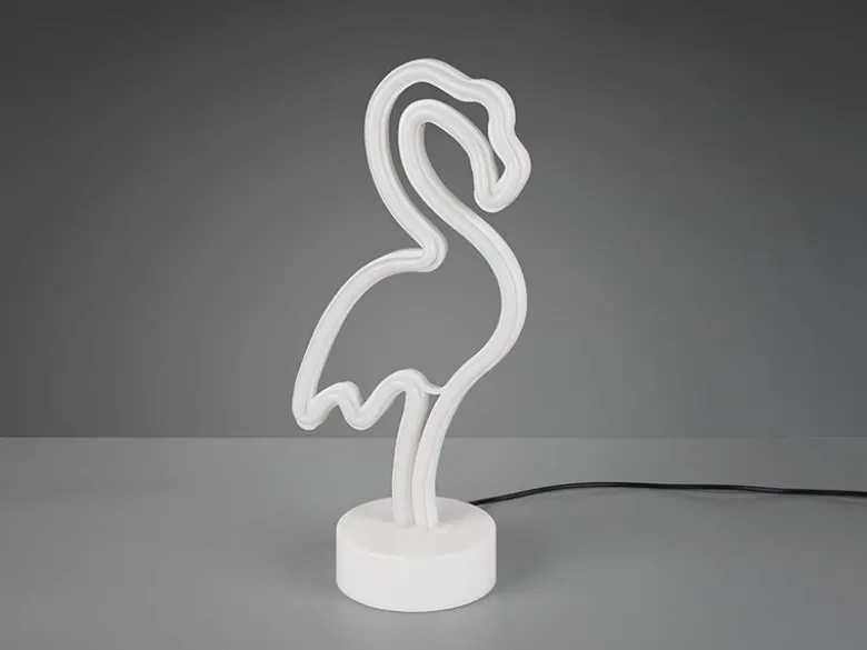 Deko LED Tischleuchte FLAMINGO Batterie- oder USB betrieben, Höhe 29cm