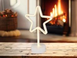Deko LED Tischleuchte STAR Batterie- oder USB betrieben, Höhe 30cm