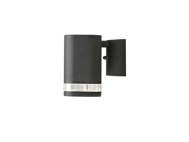 Design Außenwandleuchte MODENA Downlight, Höhe 13cm, Schwarz