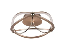 Designer LED Deckenleuchte CHARIVARI Messing matt, Ø 41cm