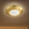 Design LED Deckenleuchte CHIROS mit Blattgold Ø 32cm