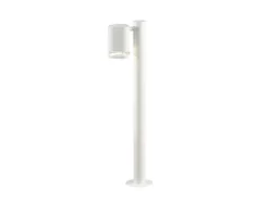 Design LED Wegeleuchte aus Aluminium, Downlight Höhe 70cm, Weiß