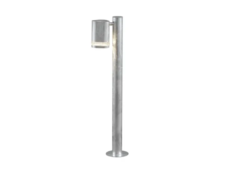 Design Wegeleuchte MODENA aus Stahl, Downlight Höhe 70cm, Silber