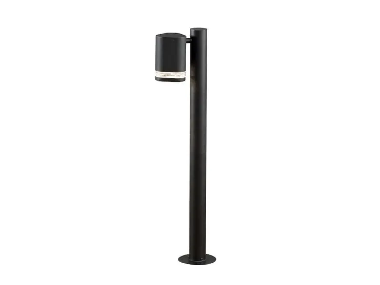 Design Wegeleuchte MODENA aus Aluminium, Downlight Höhe 70cm, Schwarz