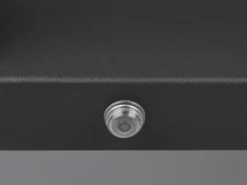 Dimmbare LED Bad Spiegelleuchte FABRIZIO schwenkbar, Schwarz Breite 80cm