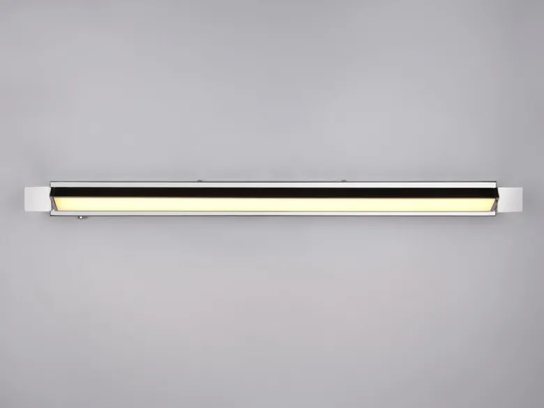 Dimmbare LED Bad Spiegelleuchte FABRIZIO schwenkbar, Chrom Breite 80cm