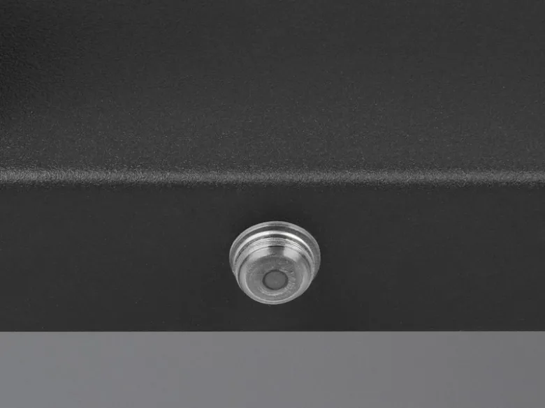 Dimmbare LED Bad Spiegelleuchte FABRIZIO schwenkbar, Schwarz Breite 50cm