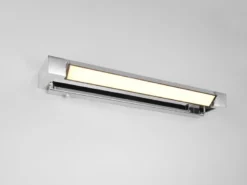 Dimmbare LED Bad Spiegelleuchte FABRIZIO schwenkbar, Chrom Breite 50cm
