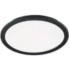 Dimmbare LED Deckenleuchte CAMILLUS flache Badezimmerlampe Ø40cm schwarz IP44