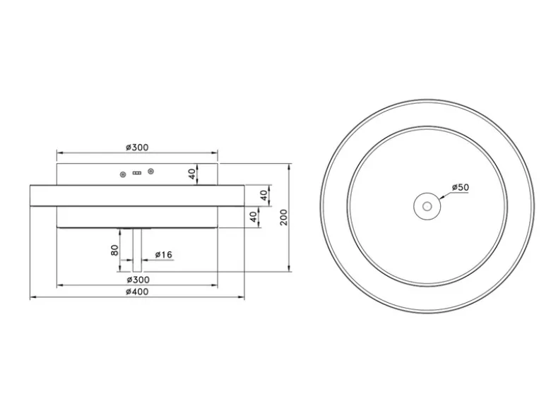 Dimmbare LED Deckenleuchte KEATON im modernen Design, Schwarz Gold Ø 40cm