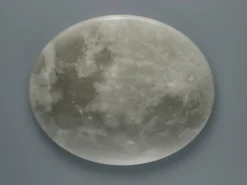 Dimmbare LED Deckenleuchte LUNAR mit Nachtlicht, Mondphasen Fernbedienung Ø 60cm