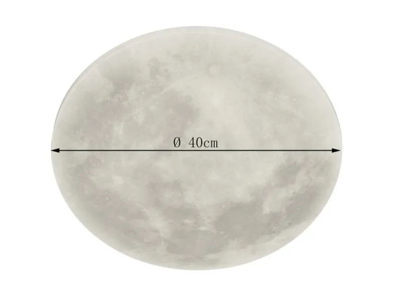 Dimmbare LED Deckenleuchte LUNAR mit Nachtlicht, Mondphasen Fernbedienung Ø40cm
