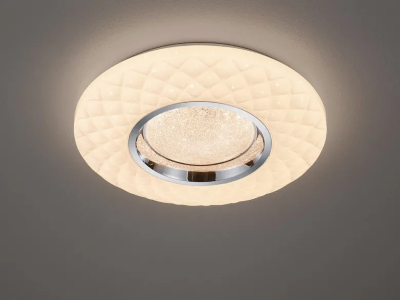 Dimmbare LED Deckenleuchte MAGNOLIA mit Fernbedienung Ø 39cm