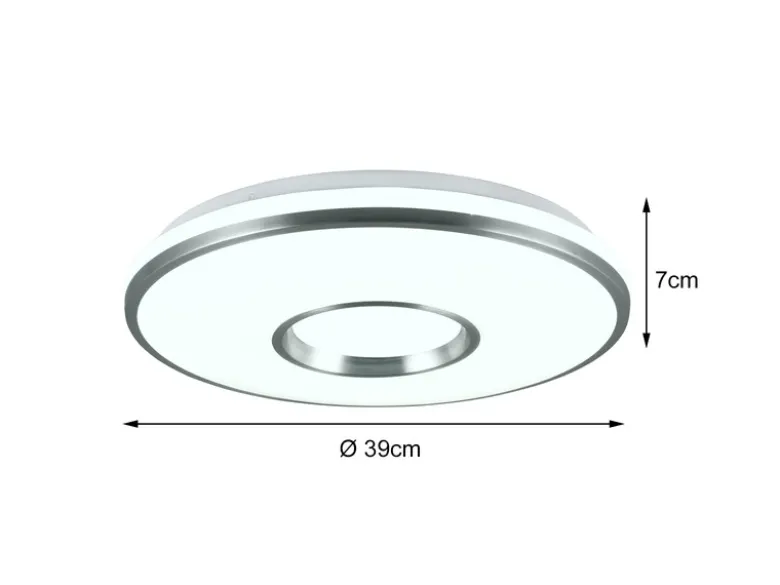 Dimmbare LED Deckenleuchte REALTA mit Fernbedienung & RGBW Ø 39cm