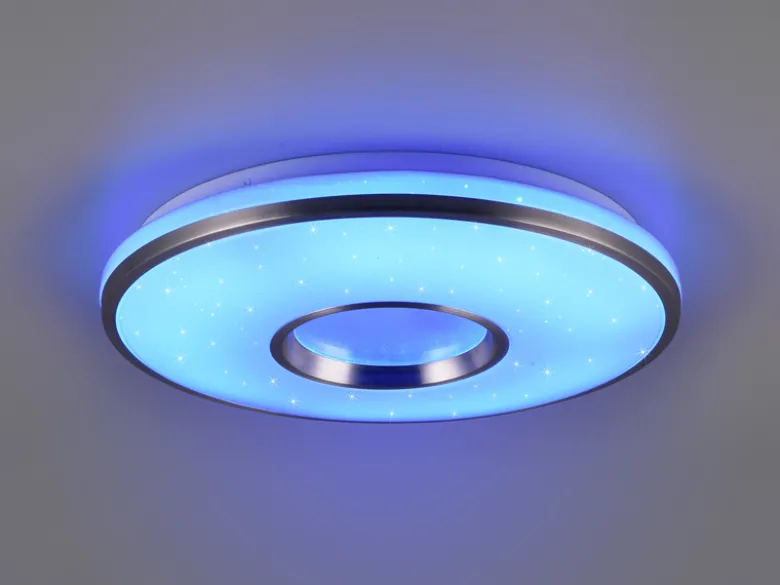 Dimmbare LED Deckenleuchte REALTA mit Fernbedienung & RGBW Ø 39cm
