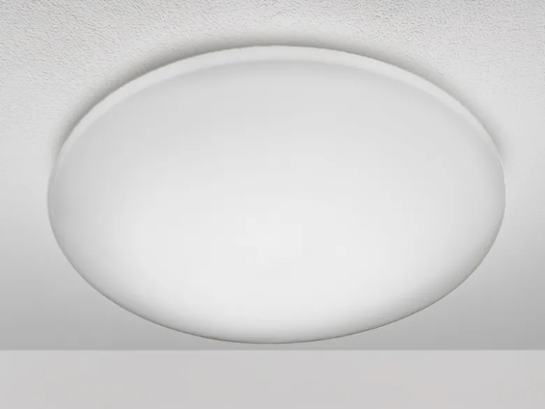 Dimmbare LED Deckenleuchte SILMA mit Fernbedienung - IP44 Bad, Ø 40cm