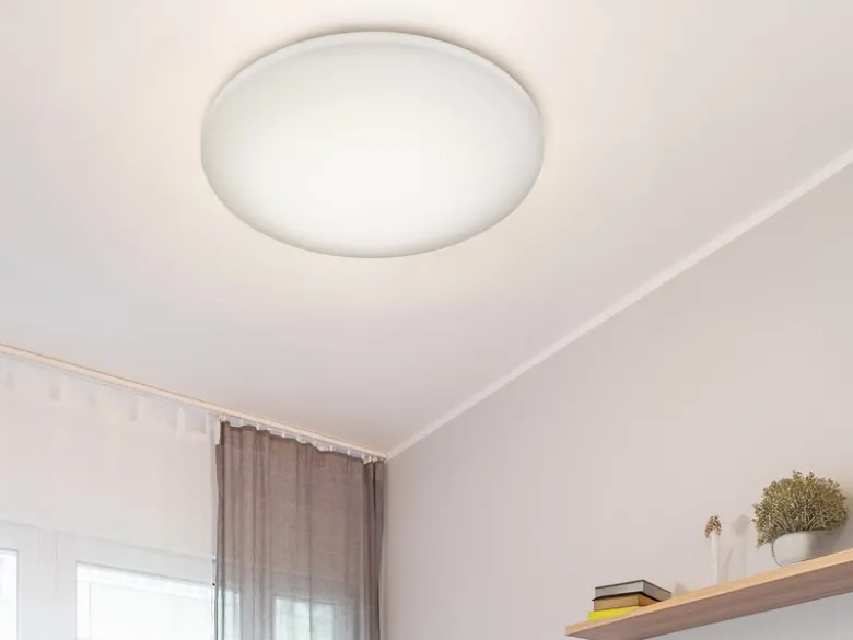 Dimmbare LED Deckenleuchte SILMA mit Fernbedienung - IP44 Bad, Ø 40cm